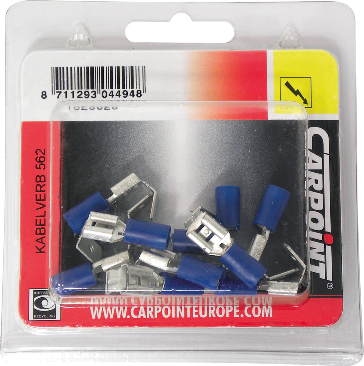 Carpoint plug plano tab 562 azul 10 piezas