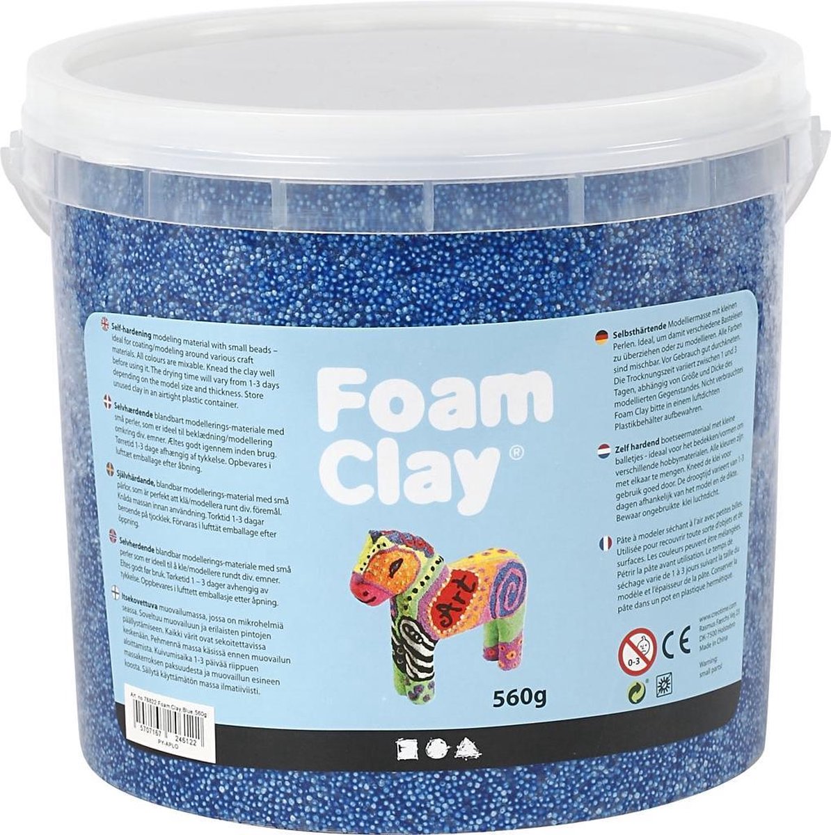 Argilla in schiuma - blu, 560gr