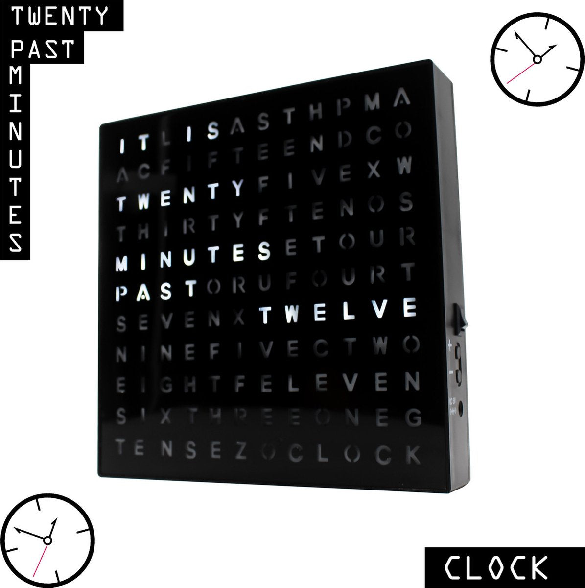 Reloj de palabras del mono loco: lee la hora