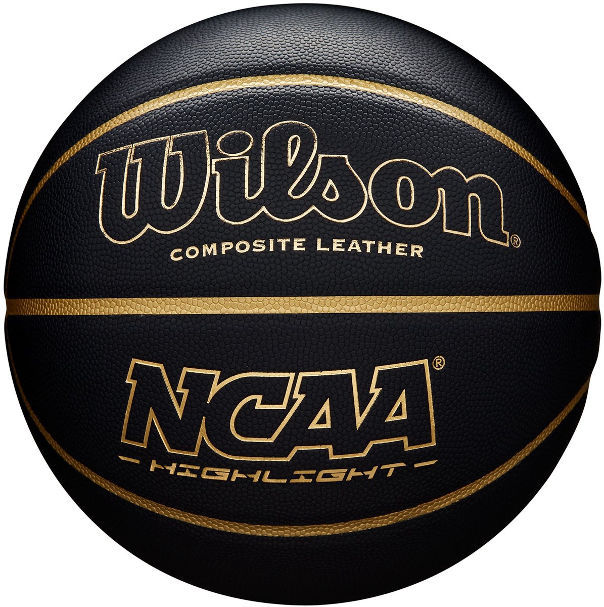 Wilson ncaa highlight basketbal maat 7 - zwart goud