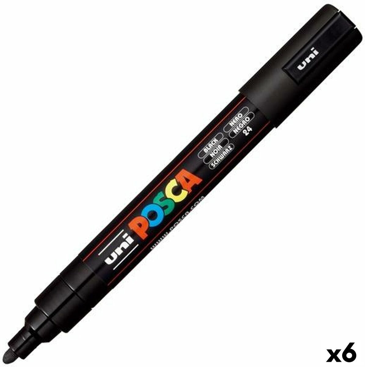 Posca - pennarello pc5mm m nero | 6 pezzi