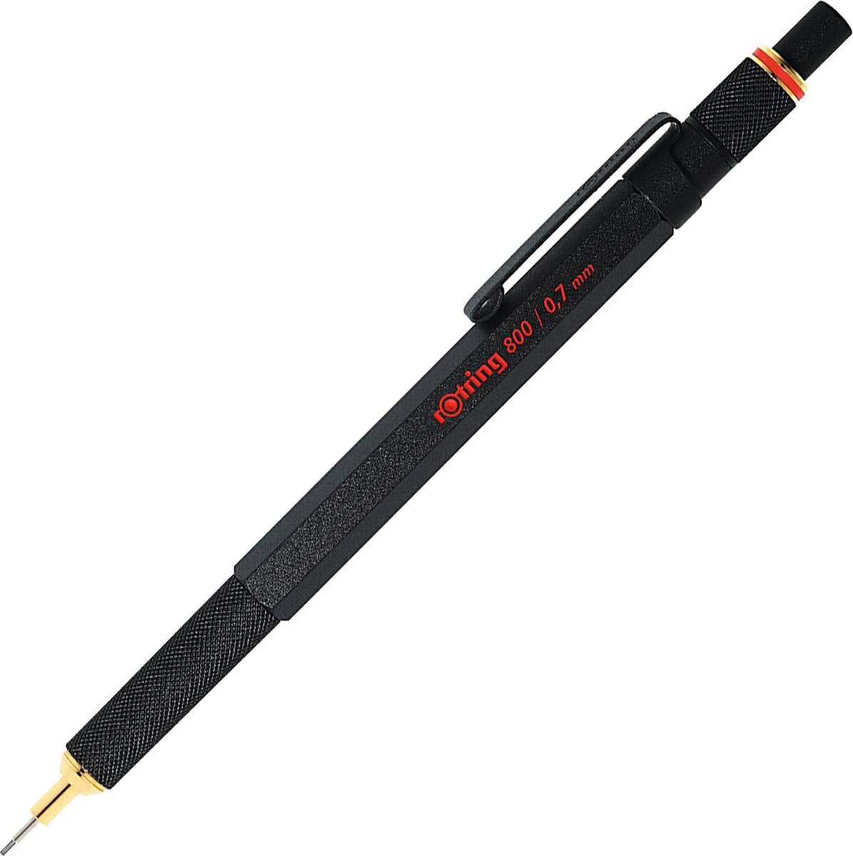 Portamine Rotring 800 | hb 0,7 mm | custodia in metallo nero