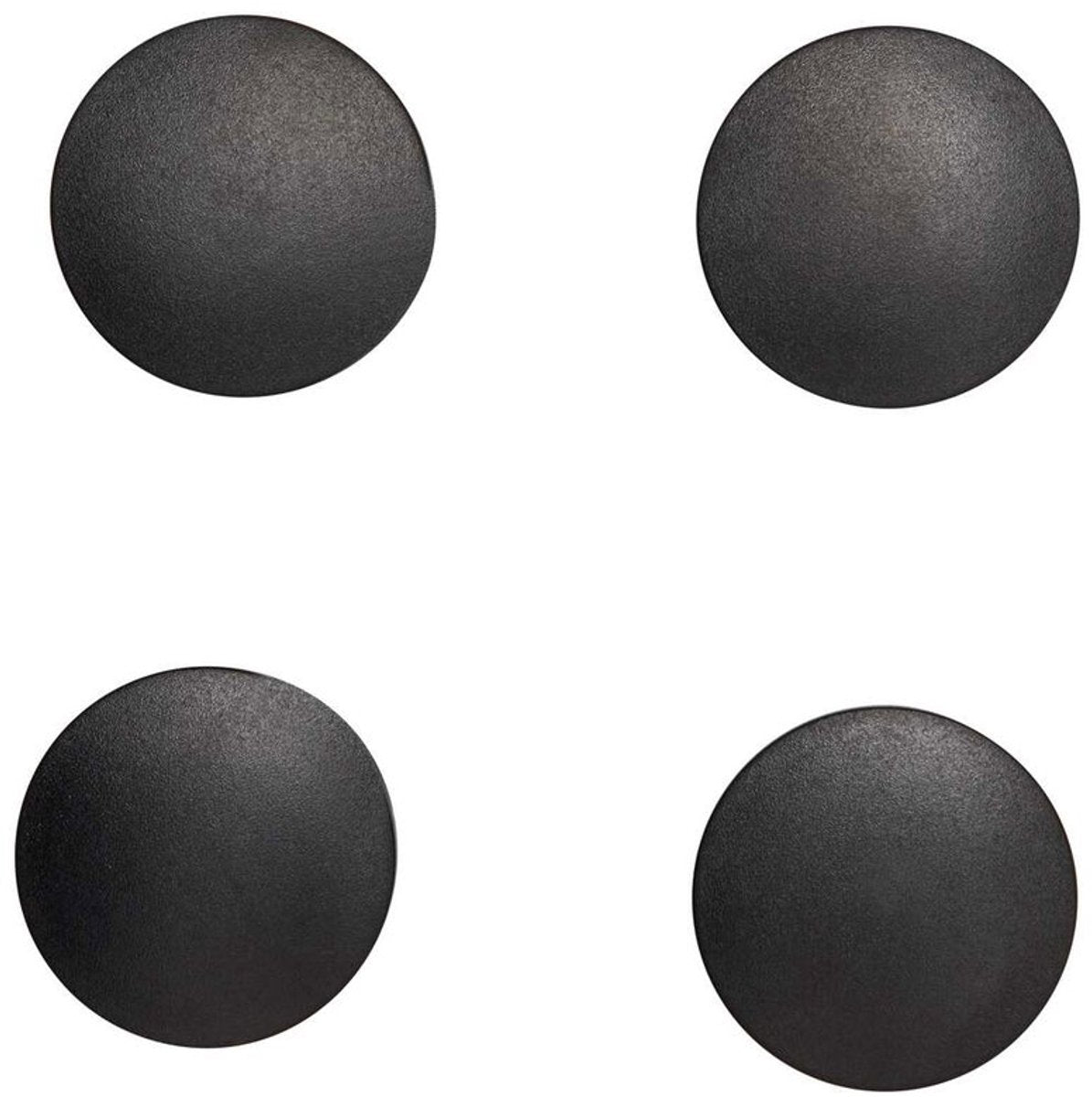 Maglio magnete rotondo solido 4 pezzi 1,5 kg plastica ferrite bruchsicher ø 3,8 x 1,25 cm nero