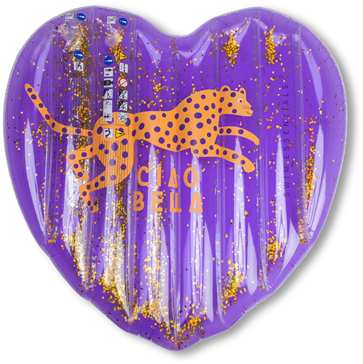 Leopardo | Cuore viola Airbed