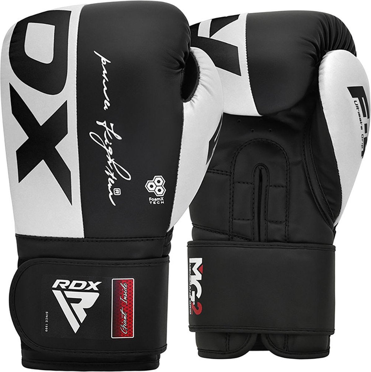Guantoni da boxe Rdx rex f4 - guantoni da boxe - bianco, nero - 12 oz