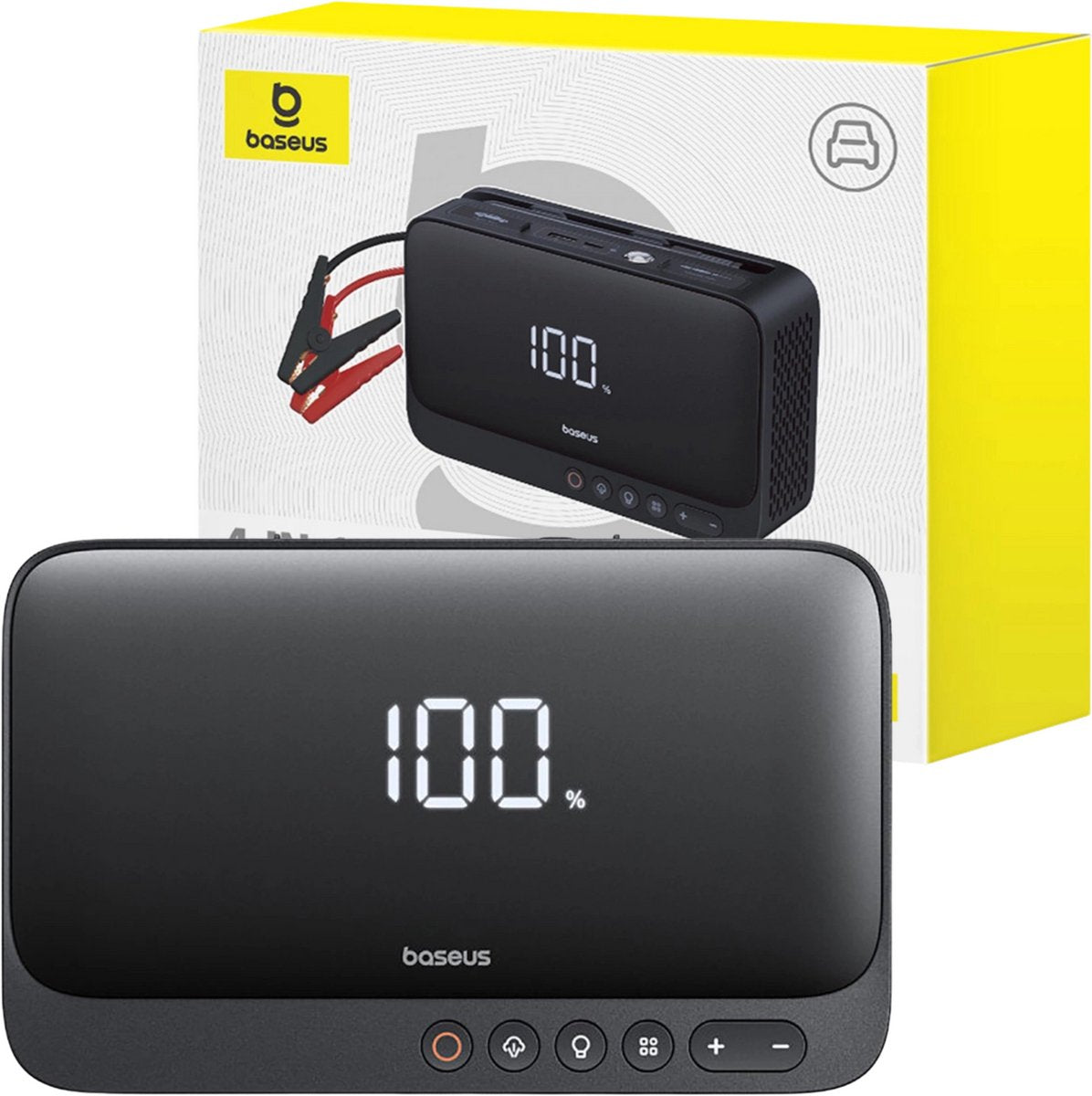 Serie Baseus Super Energy - Avviatore di emergenza - Compressore 600a - 6000mAh - Nero