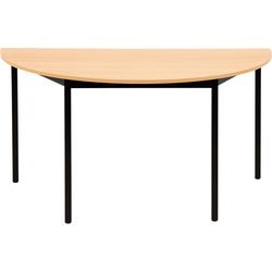 Semi-circular table sodematub ft147dero-1111 beech black