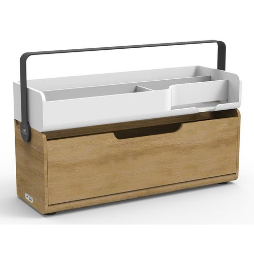 Workstation alba dkbox 15 pollici marrone, bianco
