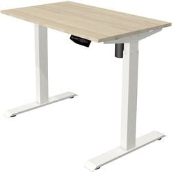 Kerkmann scrivania sit-stand 10388750 mossa 1 acero; bianco