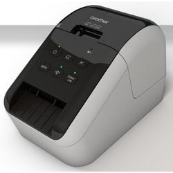 Stampante per etichette Brother ql810wc rossa, funzione di stampa nera