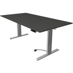 Scrivania sit-stand Kerkmann 10233913 truciolare antracite, argento