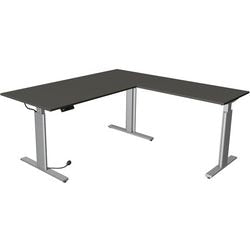 Scrivania sit-stand Kerkmann 10234413 truciolare antracite, argento