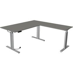 Kerkmann sit-stand desk 10234312 graphite chipboard, silver