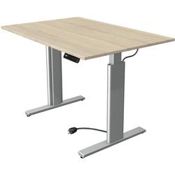 Kerkmann sit-stand desk 10231750 chipboard maple, silver