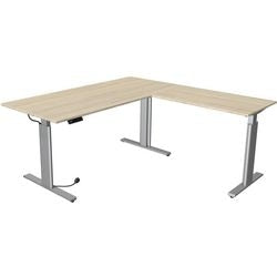 Kerkmann scrivania sit-stand 10234250 truciolare acero, argento