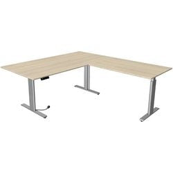 Kerkmann sit-stand desk 10235750 chipboard maple, silver