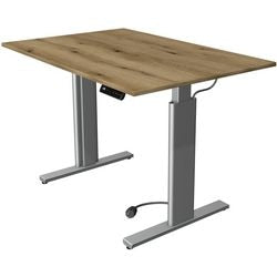 Kerkmann scrivania sit-stand 10231555 truciolare rovere, argento