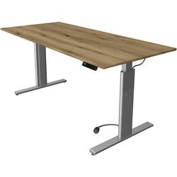 Kerkmann scrivania sit-stand 10233055 truciolare rovere, argento