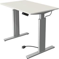 Kerkmann scrivania sit-stand 10231010 truciolare bianco, argento