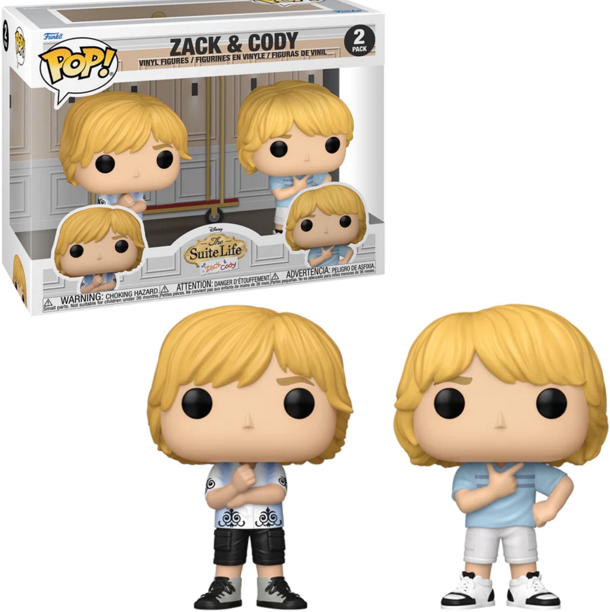 ¡Funko pop! la vida en suite - zack cody paquete de 2