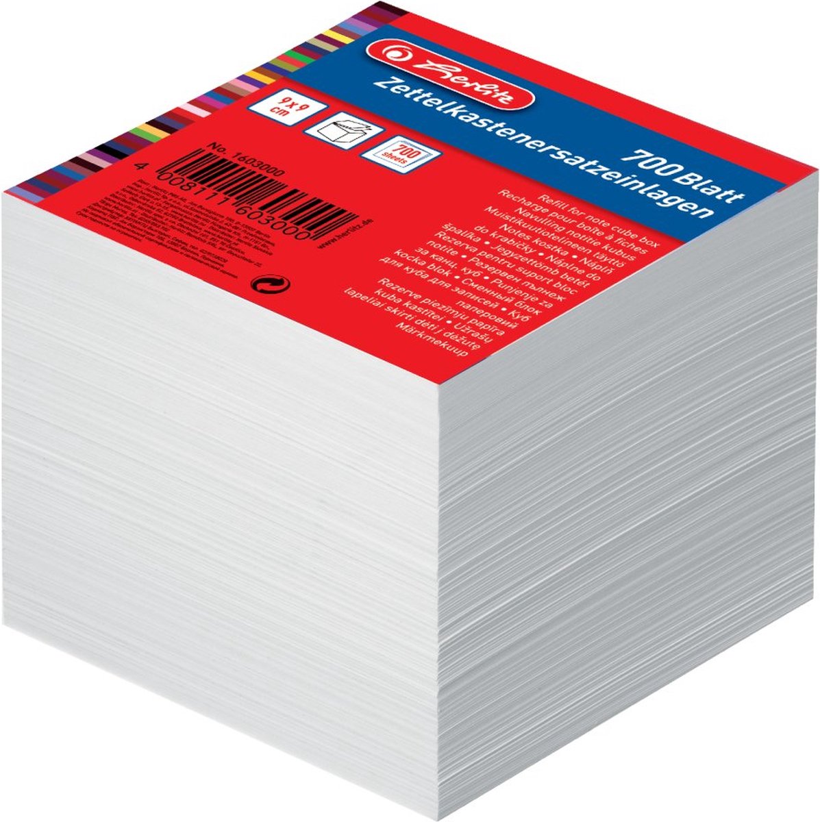 Blocco note Herlitz bianco 700 1603000 1 Pezzo
