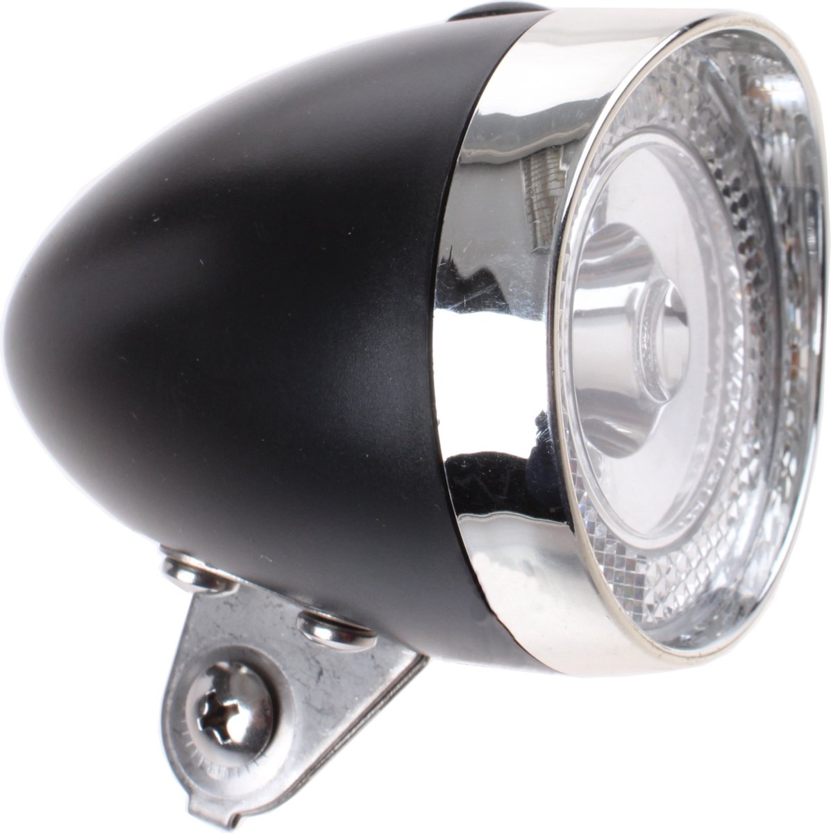 Simson front fork headlight Classic Mini Black incl. Bat. map