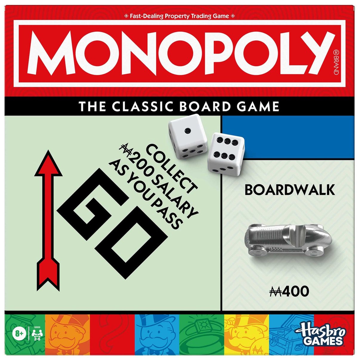 Monopoly hasbro bordspel classic - familiespel - educatief speelgoed.