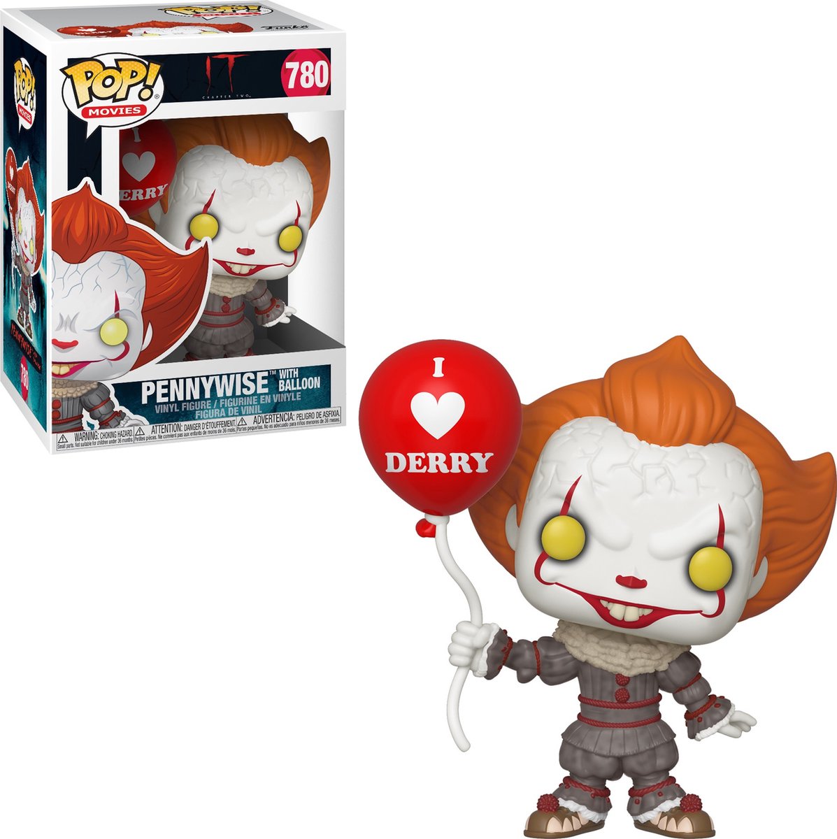 Funko pop películas: it capítulo 2 - pennywise con globo - pop #780
