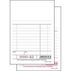 Blocco registratore di cassa sigel bianco 100x165 mm duplicato