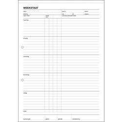 Grafico settimanale sigel a4 bianco 210 mm x 250 x 5