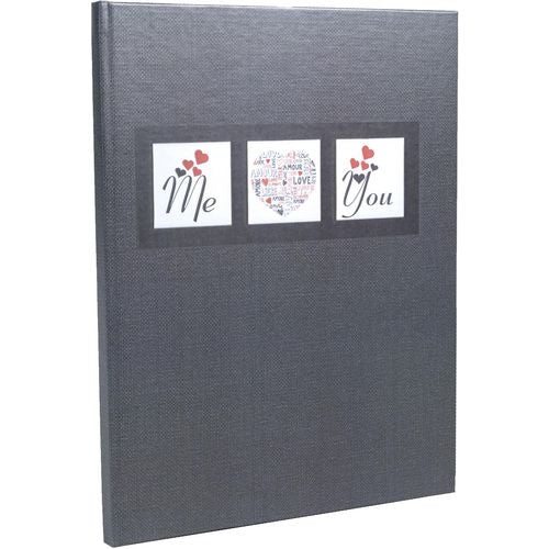 Libro degli ospiti exacompta 47681e cartoncino nero, carta
