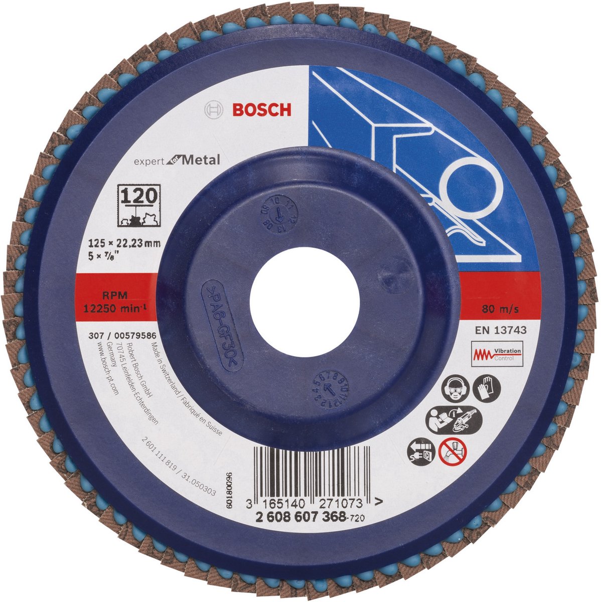 Bosch - disco de lijado de láminas 125 mm, 22,23 mm, 120