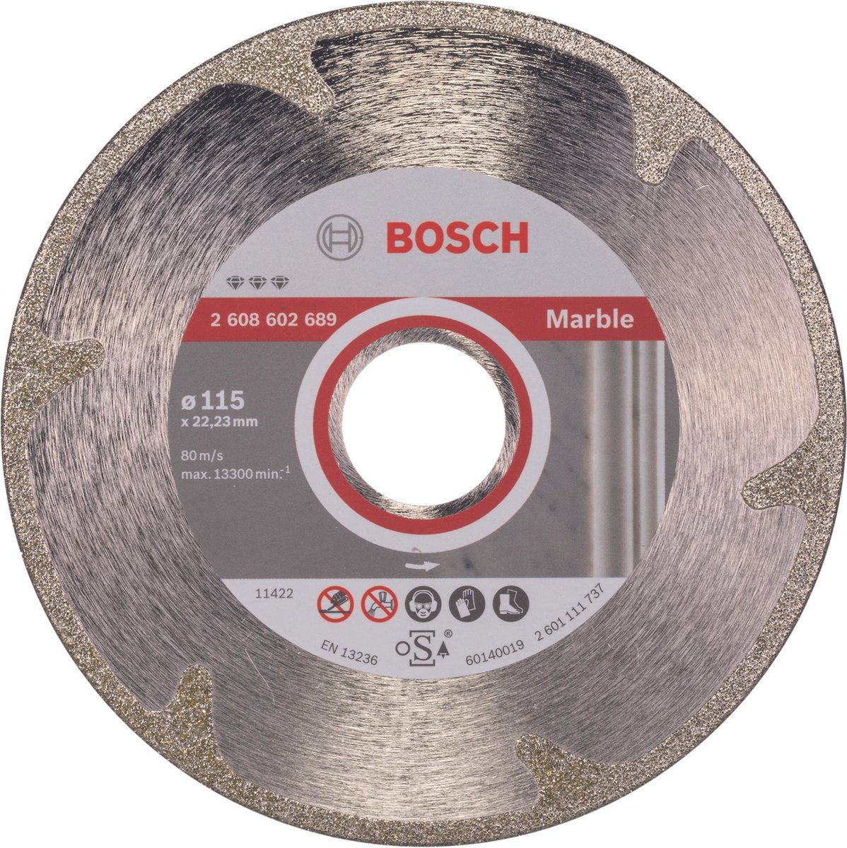 Disco diamantado bosch best mármol 115 22,23