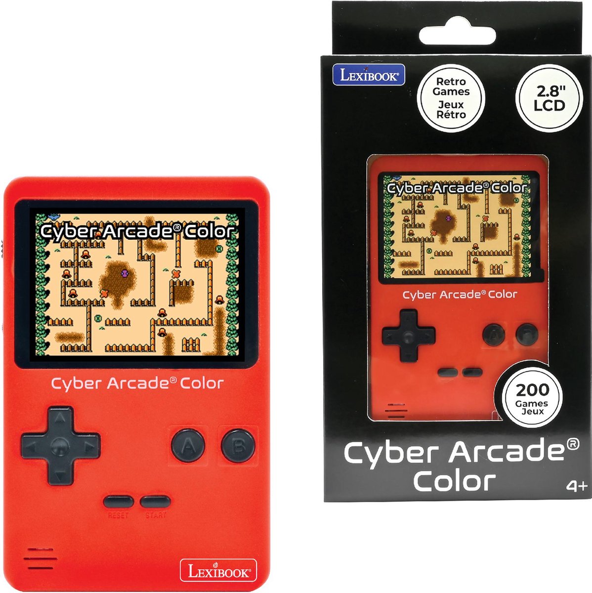 Console portatile Lexibook classica cyber arcade - 2,8'' 200 giochi