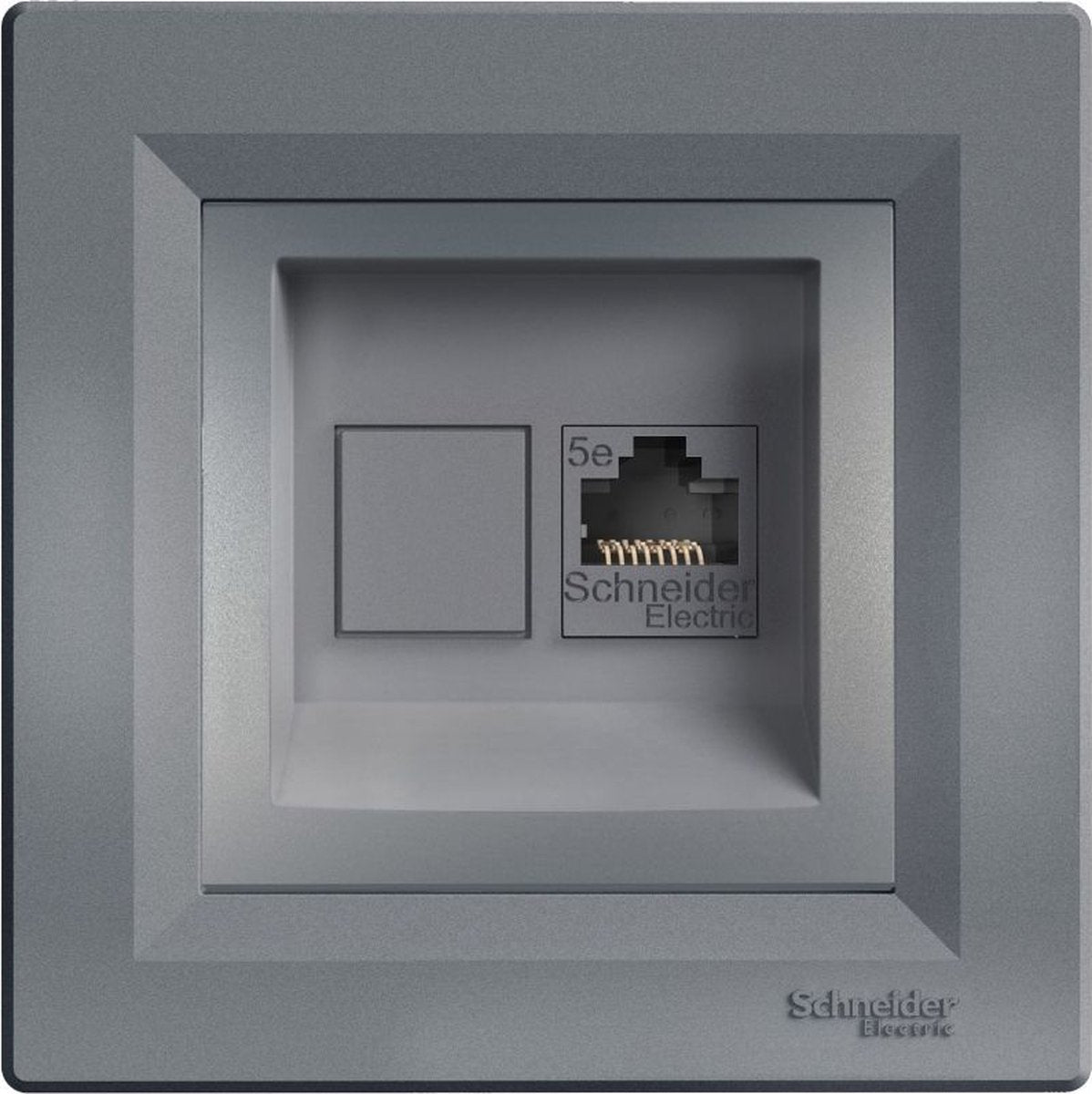 Merkloos sans marque schneider electric asfora categorie 5e computercontactdoos staal
