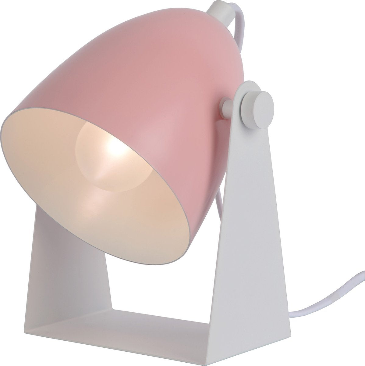 Lucide chago - lámpara de mesa - 1xe14 - rosa