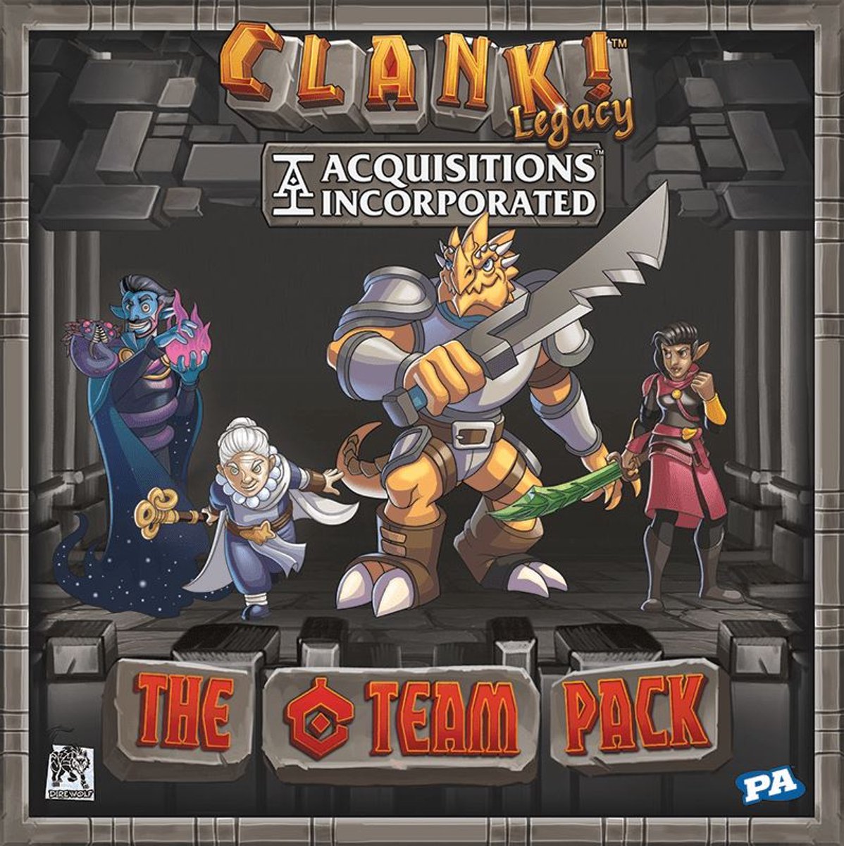 Il gioco da tavolo Asmodee clangore! Espansione legacy the c team pack in inglese.