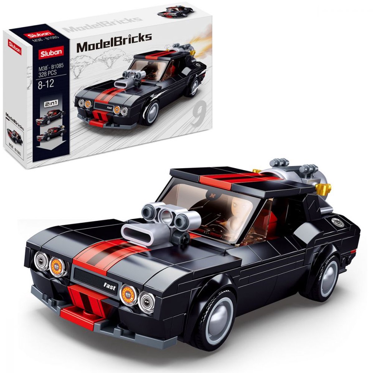 Sluban modello mattoncini street racer (m38-b1085)