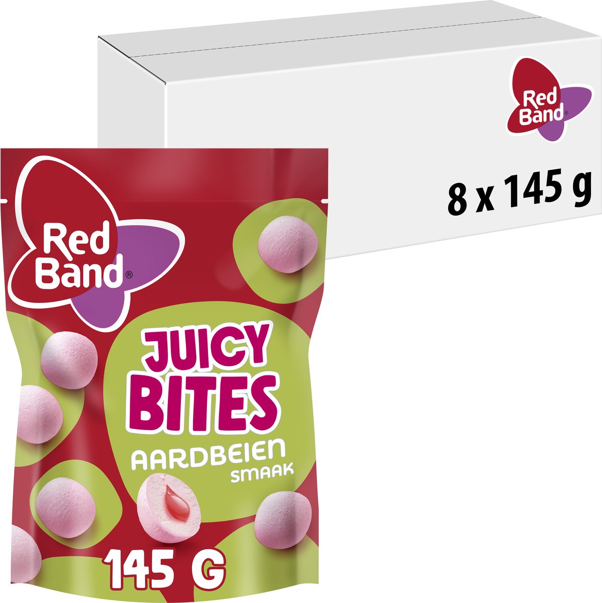 Banda rossa morde fragola (8x 145 grammi)