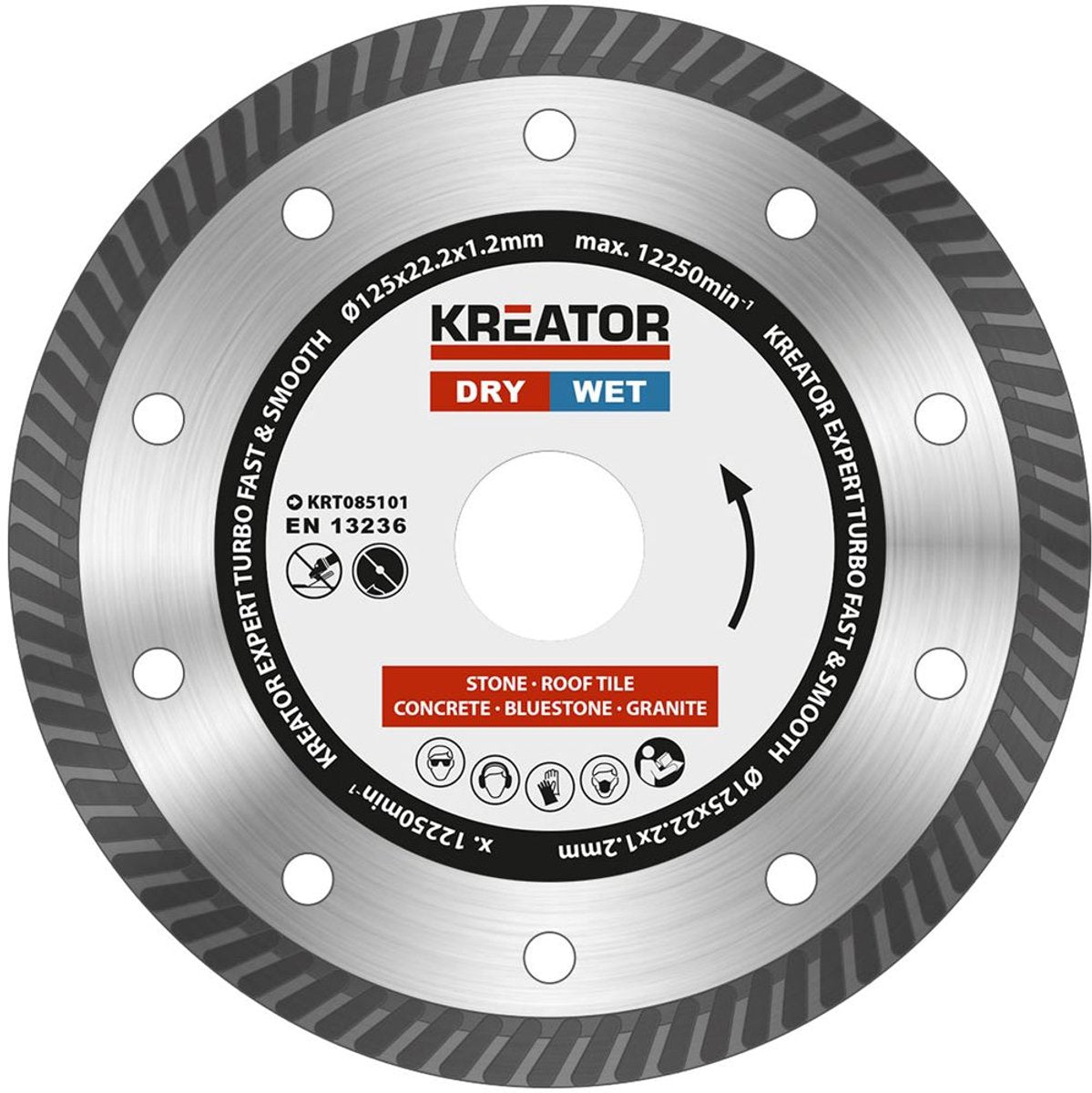 Juego de discos de diamante Kreator krt085101 – ø230mm