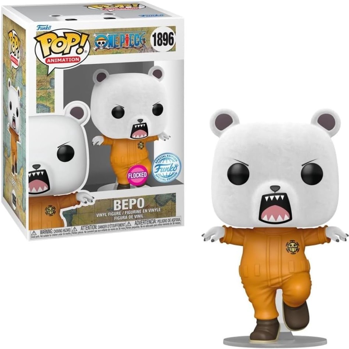 Funko one piece - animación pop n° 1896 - bepo