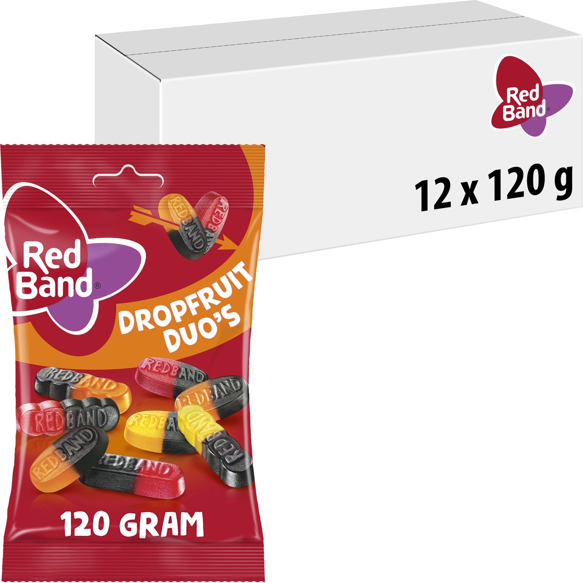 Duo di frutta liquirizia fascia rossa (12x120gr)