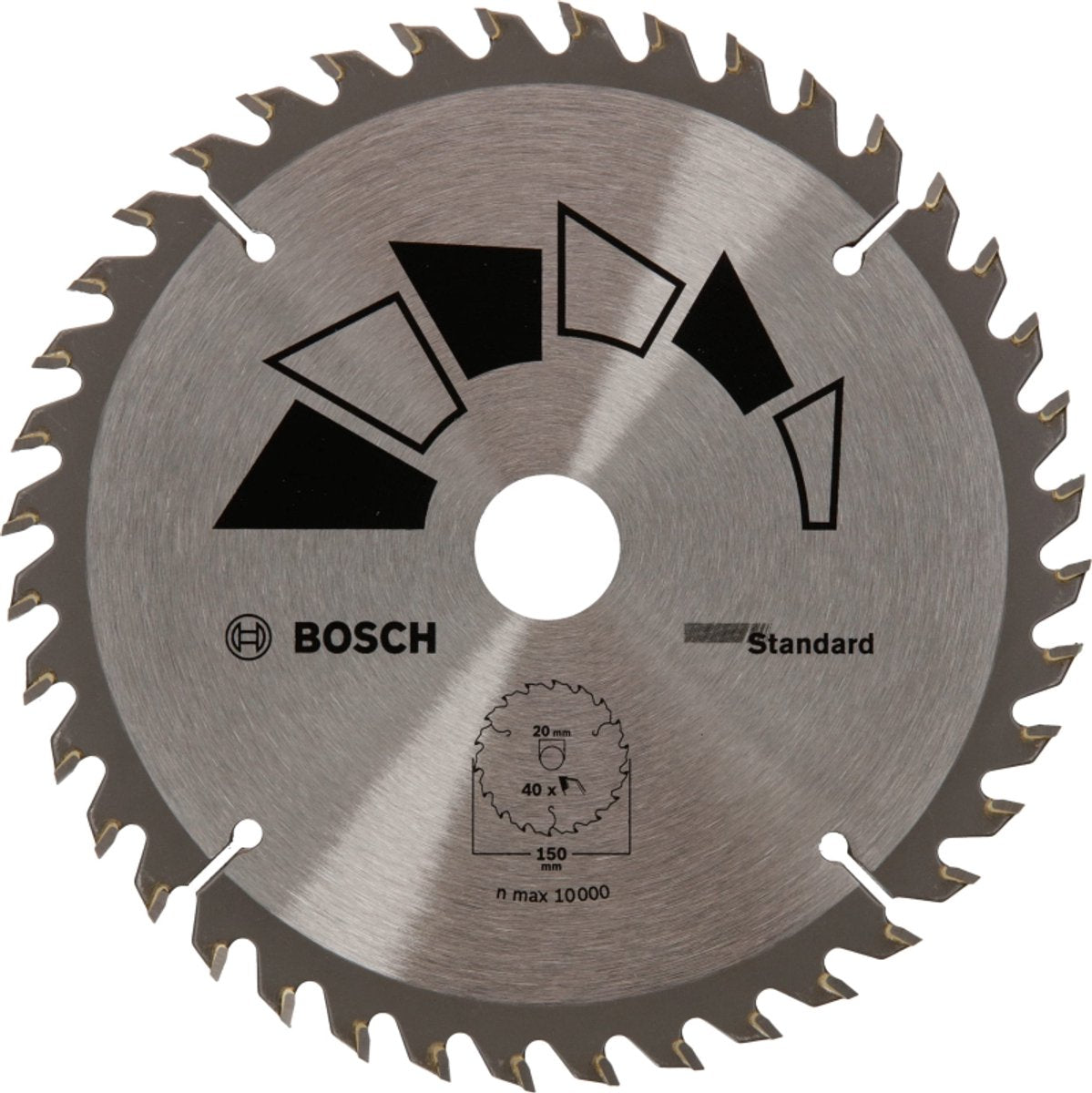 Bosch - hoja de sierra circular estándar 150 x 20 x 2,2 mm, 40