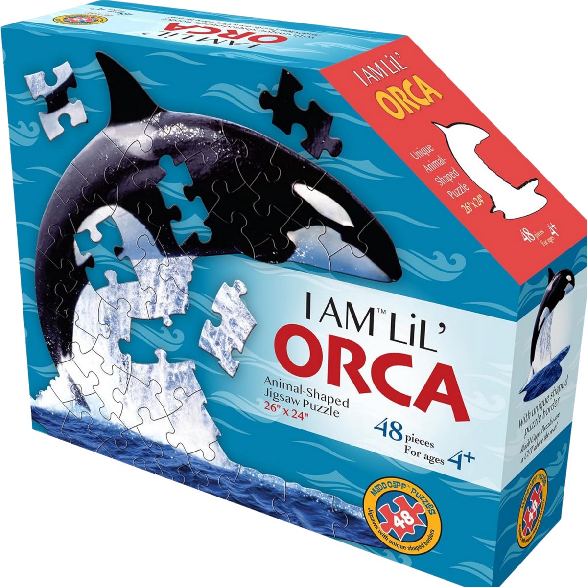 Puzzle Mad Capp Orca 48 pezzi per bambini dai 4 anni.