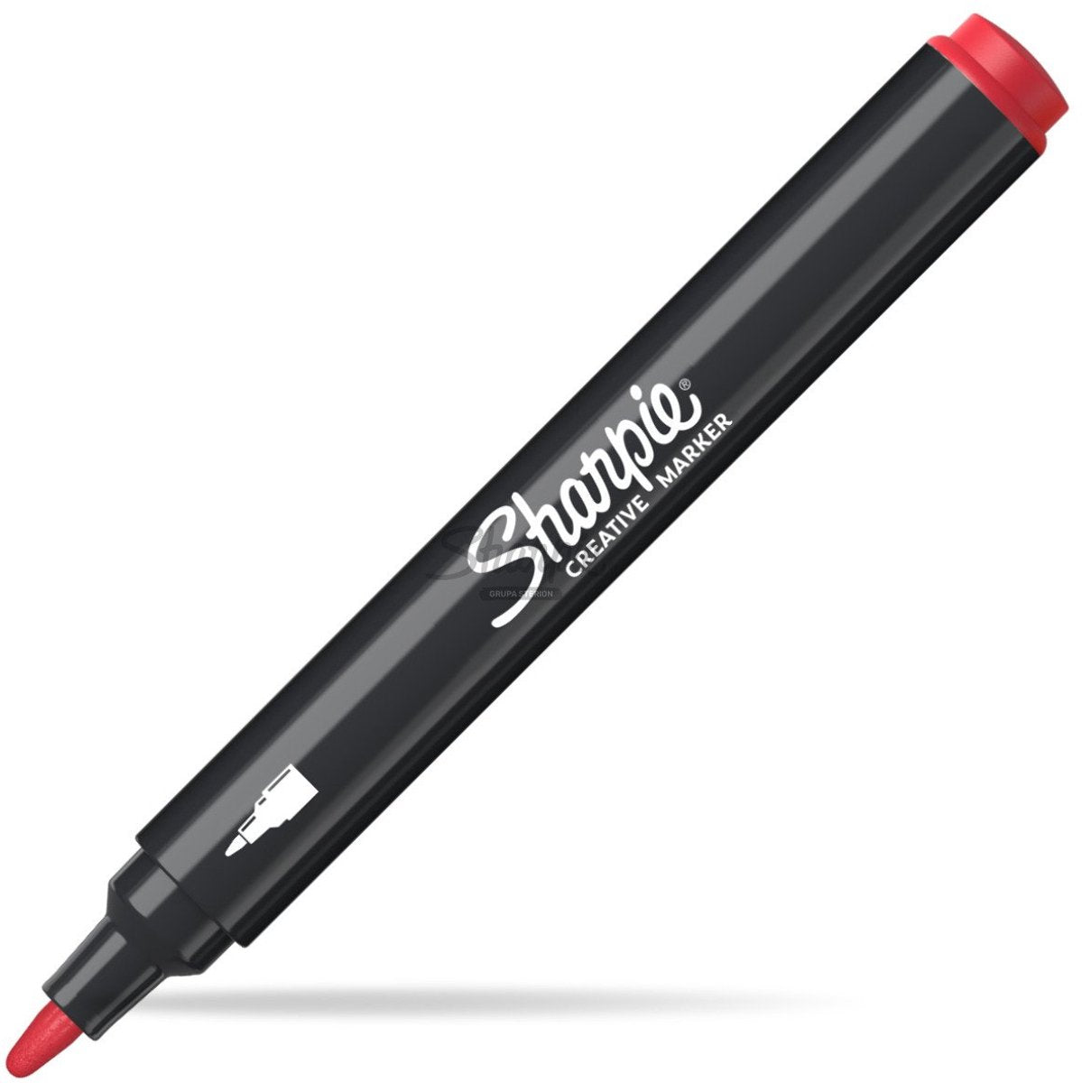 Pennarello acrilico Sharpie con punta tonda, rosso