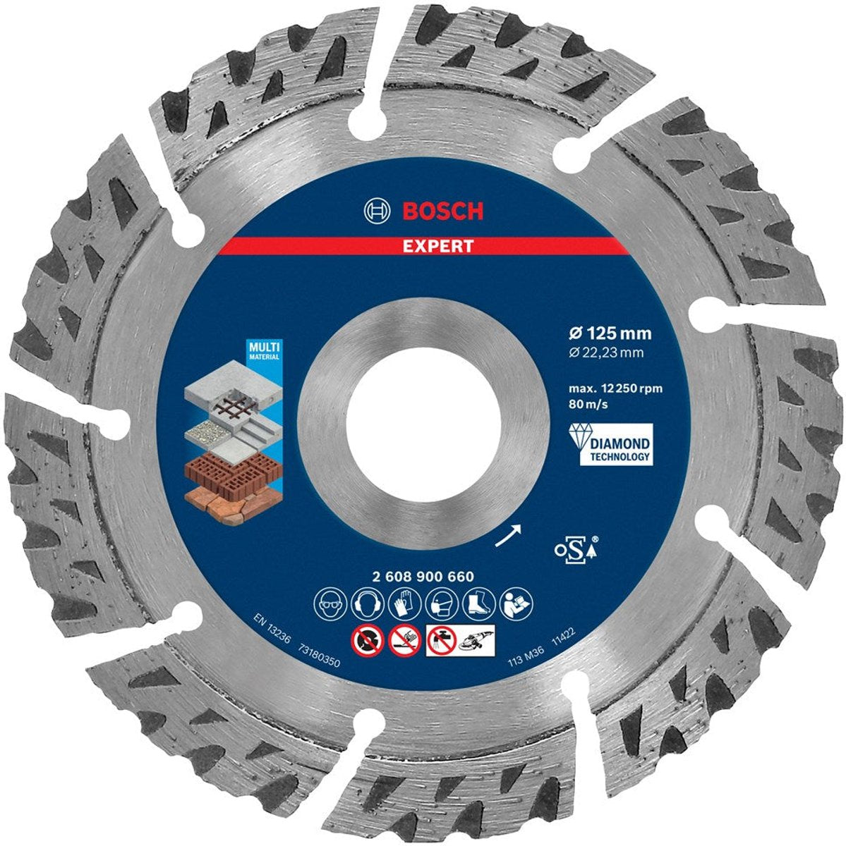 Serie Bosch Expert - lama diamantata - 125 mm - multimateriale - lunga durata