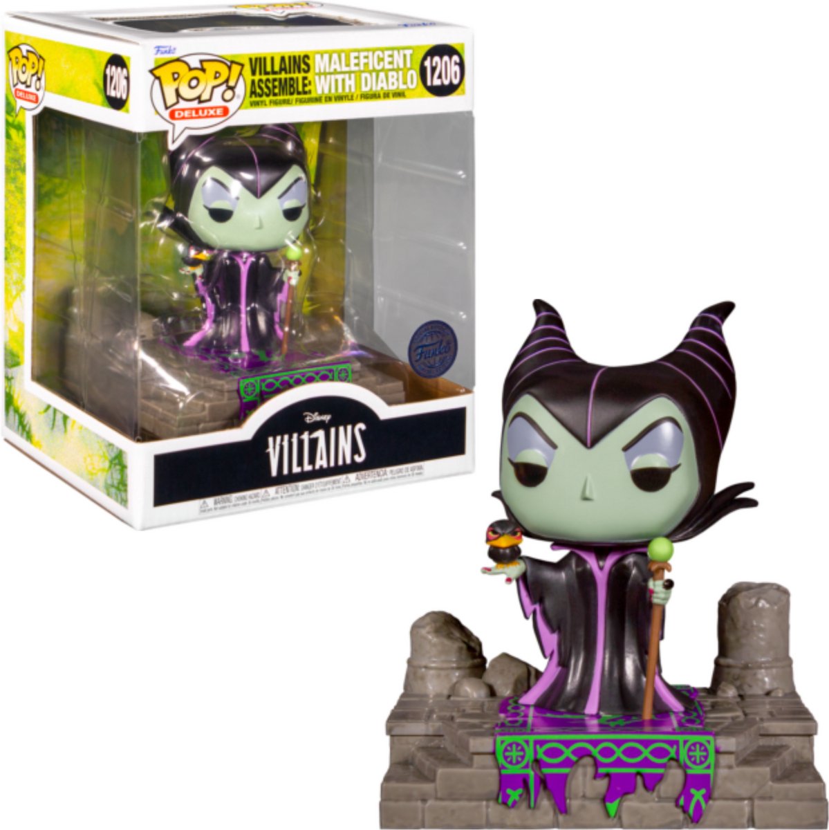 Funkopop! deluxe: cattivi Disney - assembla Malefica con Diablo (edizione speciale) #1206