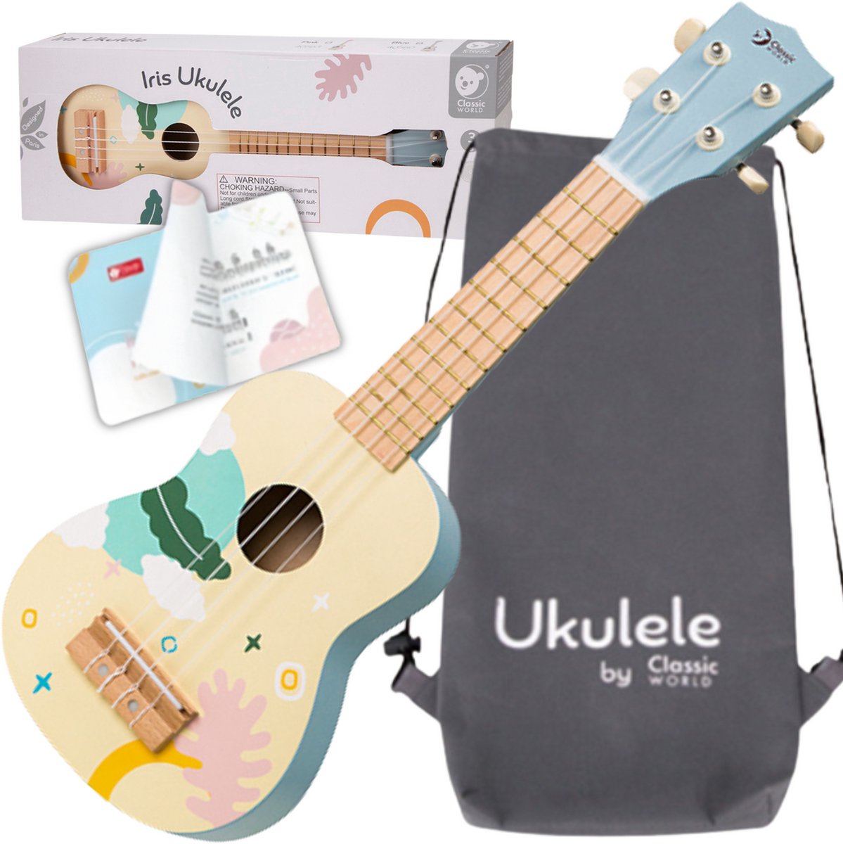 Classic World World Wooden Iris Ukelele
