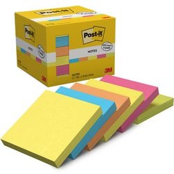 Notas adhesivas post-it 654-tfen cuadradas 76 x 76 mm