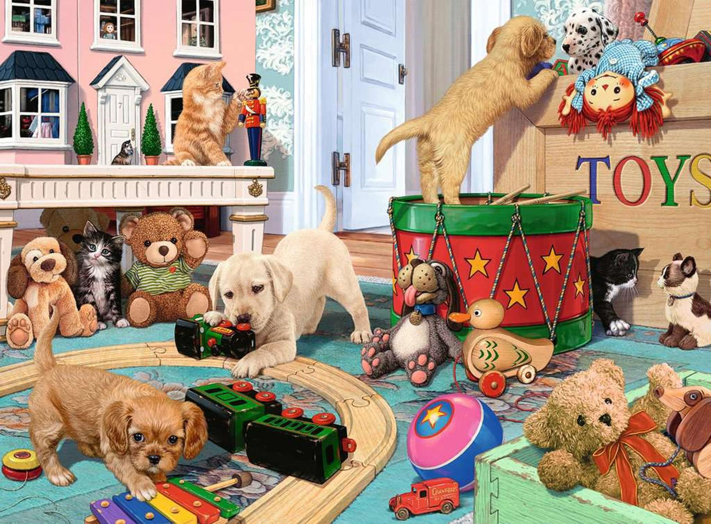 RAVENSBURGER JIGSAW Puzzle XXL cuccioli di gioco, 150 °.